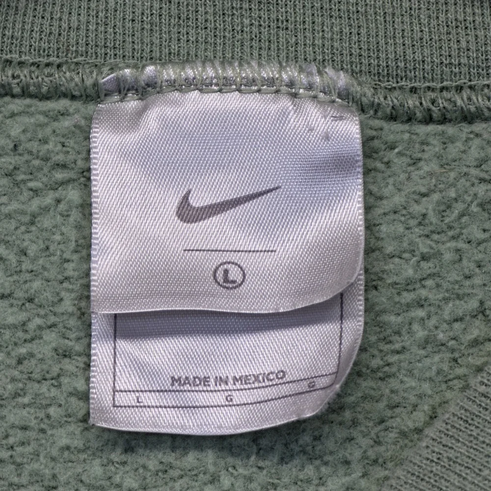 Vintage 90s Nike Center Swoosh Sweatshirt Mens Large Y2K Sage Green Crewneck Gym